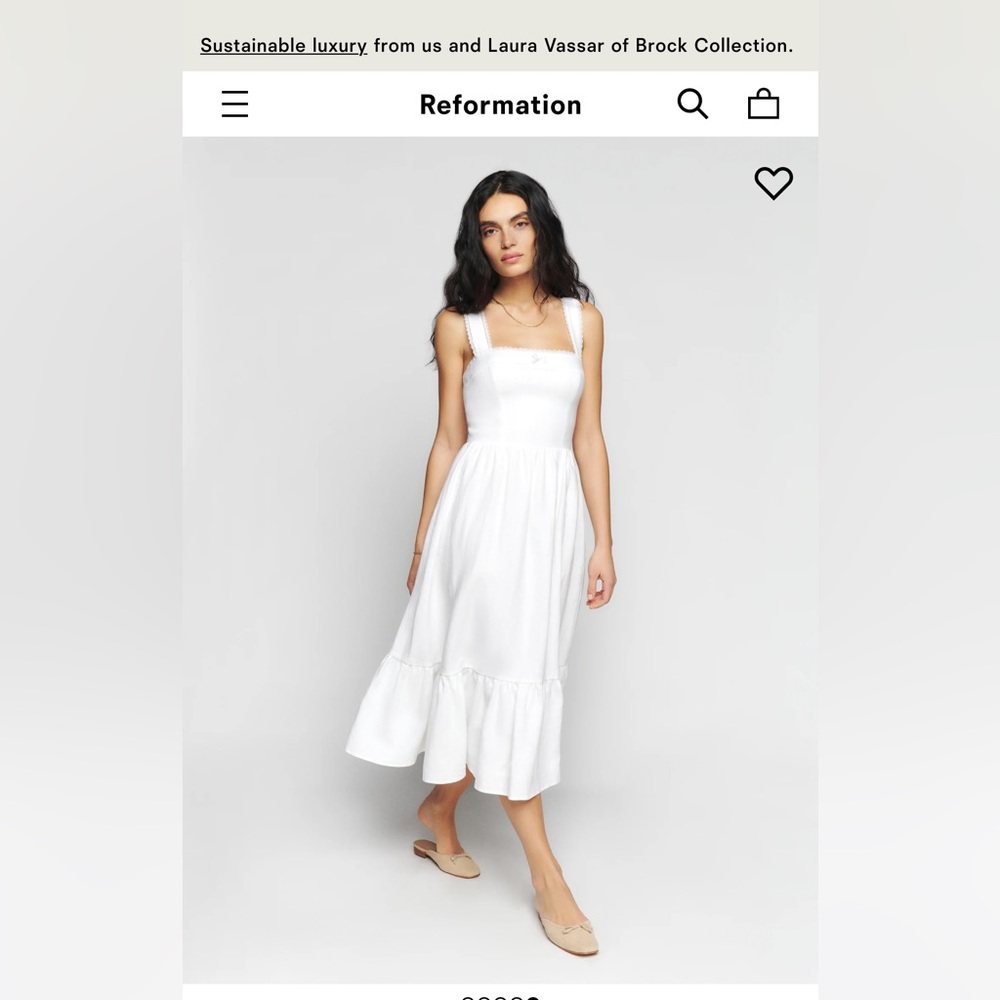 Reformation Rowen Linen Dress